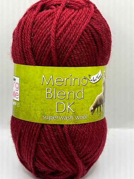 King Cole Merino Blend DK Yarn 50g - Bordeaux 3392