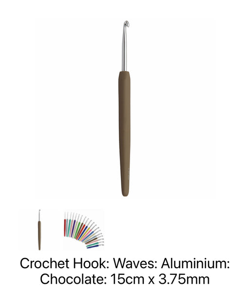 KnitPro Waves Crochet Hook 3.75mm 15cm 30908