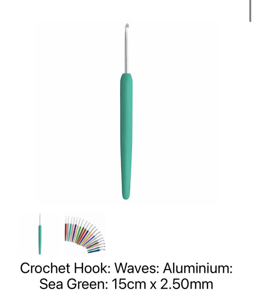 KnitPro Waves Crochet Hook 2.50mm 15cm 30903
