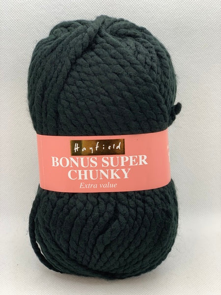 Hayfield Bonus Super Chunky Yarn 100g - Black 0965
