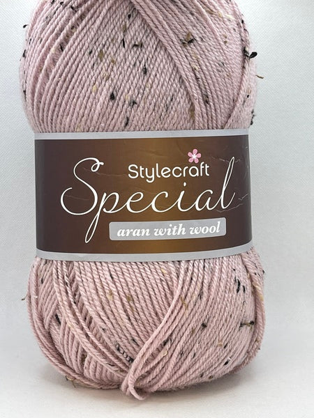 Stylecraft Special Aran With Wool Yarn 400g - Pale Rose Nepp 2493 - BoS