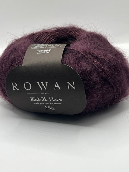 Rowan Kidsilk Haze Lace Weight Yarn 25g - Blackcurrant 641