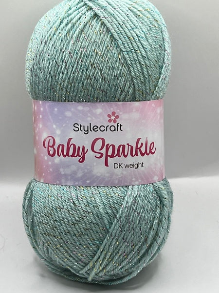 Stylecraft Baby Sparkle DK Baby Yarn 100g - Duck Egg Sparkle 6108