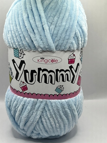 King Cole Yummy Chunky Yarn 100g - Ice Blue 4748