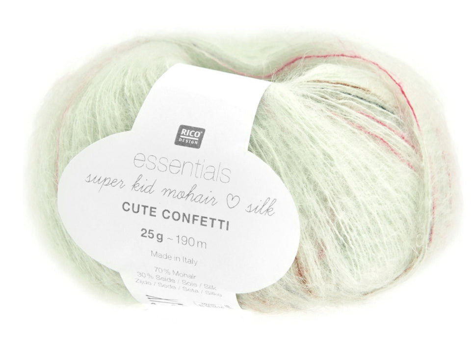 Rico Design Essentials Super Kid Mohair Loves Silk Cute Confetti - All Shades