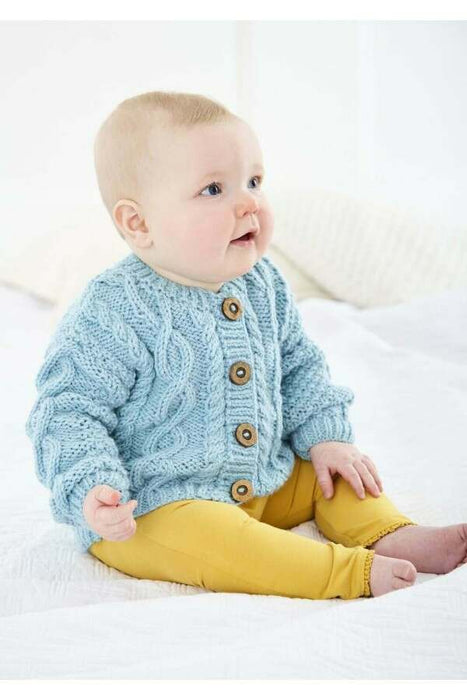 Knitting Pattern Sweater & Cardigan in King Cole Comfort Aran 6532