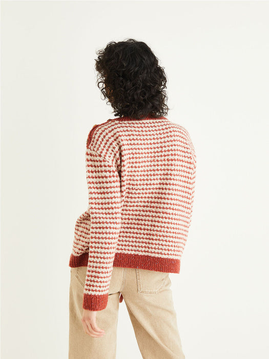 Knitting Pattern British Heritage Collection Tweed Stitch Sweater Sirdar Haworth Tweed DK  - 10296