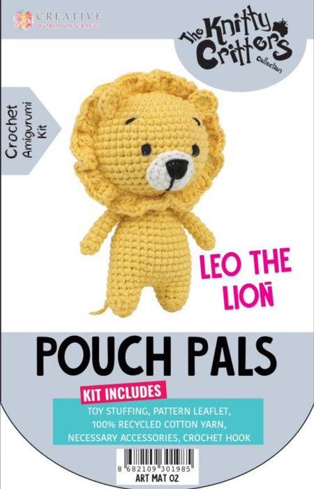 The Knitty Critters Collection Pouch Pals Crochet Amigurumi Kit