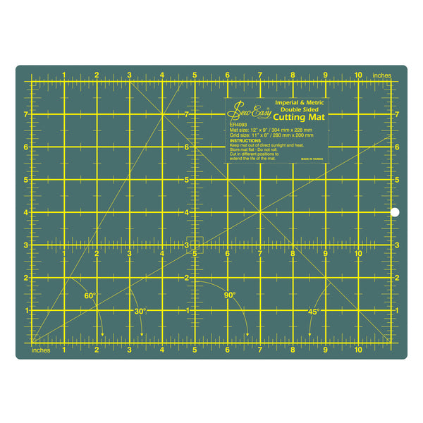 Sew Easy Double Sided Cutting Mat 30cm / 12in x 20cm / 8in - ER4093