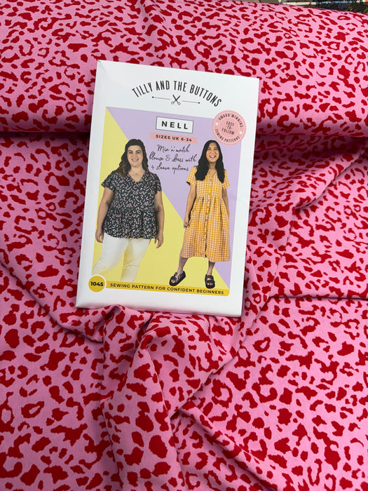 Tilly and The Buttons Printed Paper Pattern Nell Blouse & Dress 1045