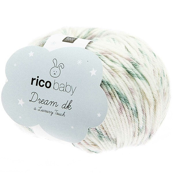 Rico Baby Dream DK Baby Yarn 50g - Aqua Confetti 015