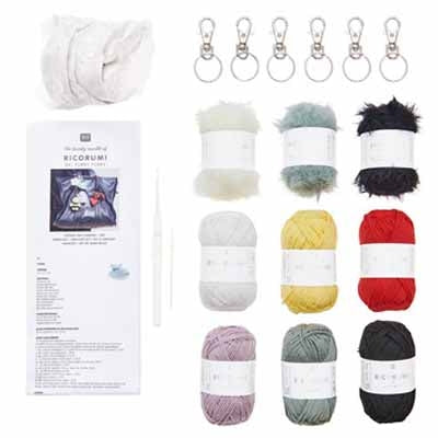 Rico Design The Lovely World of Ricorumi Chingu Key Charms 3 Designs to choose
