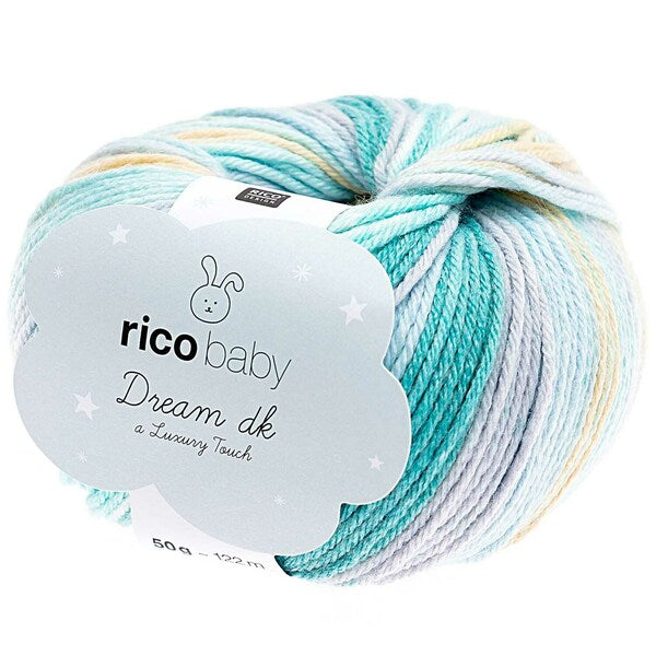 Rico Baby Dream DK Baby Yarn 50g - Turquoise-Mix 006