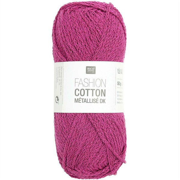 Rico Fashion Cotton Metallise DK - Coral 023