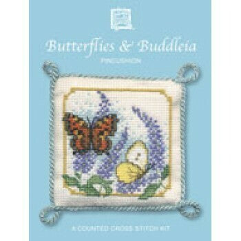 Textile Heritage Butterflies & Buddleia Pincushion Kit - PCBB