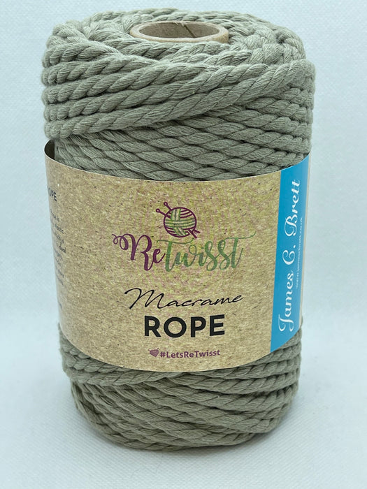 Retwisst Macrame Rope 5mm - Sage R5R02 (Discontinued)