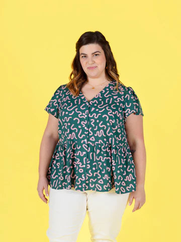 Tilly and The Buttons Printed Paper Pattern Nell Blouse & Dress 1045