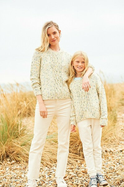 Knitting Pattern Ladies & Girls Sweater & Tank Top Stylecraft Love You Aran - 9973