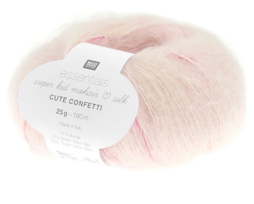 Rico Design Essentials Super Kid Mohair Loves Silk Cute Confetti - All Shades