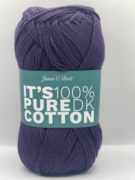 James C. Brett It’s 100% Pure DK Cotton Yarn 100g - IC24