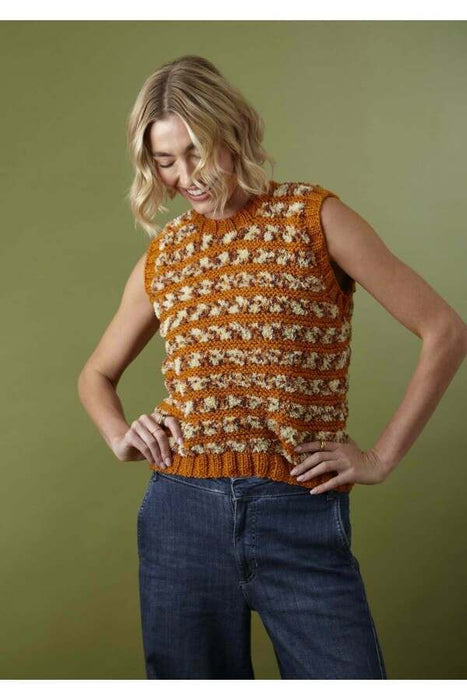 Knitting Pattern Tank Top and Sweater in King Cole Animal Kingdom and Big Value Chunky 6555