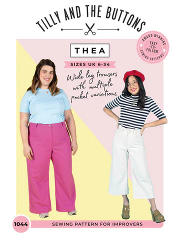 Tilly and The Buttons Printed Paper Pattern Thea Trousers 1044
