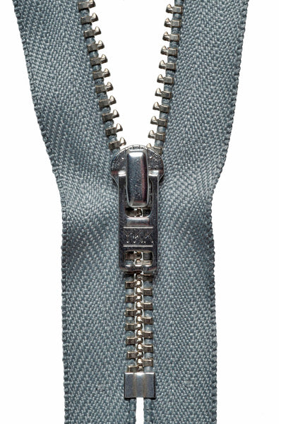 YKK Metal Trouser Zip 15cm 5” Col Mid Grey 577- Y615/577