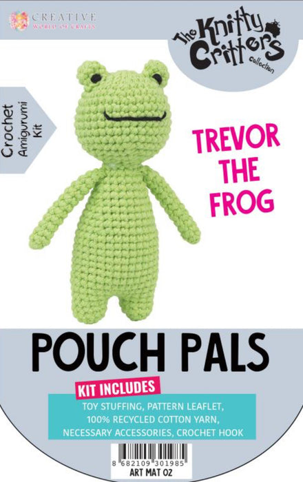 The Knitty Critters Collection Pouch Pals Crochet Amigurumi Kit