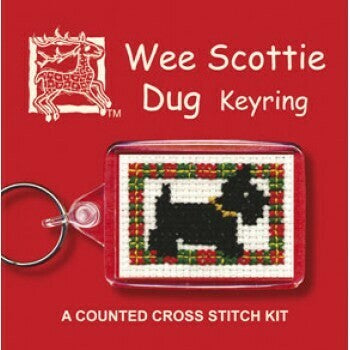 Textile Heritage Wee Scottie Dug Keyring Kit - KRSD