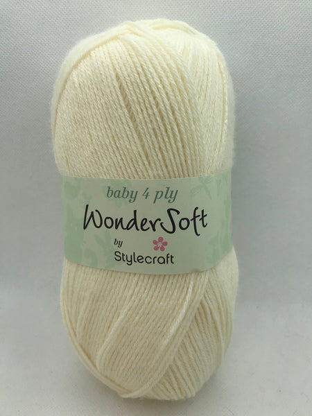 Stylecraft Wondersoft 4 Ply Baby Yarn 100g - Vanilla 1005 (Discontinued)