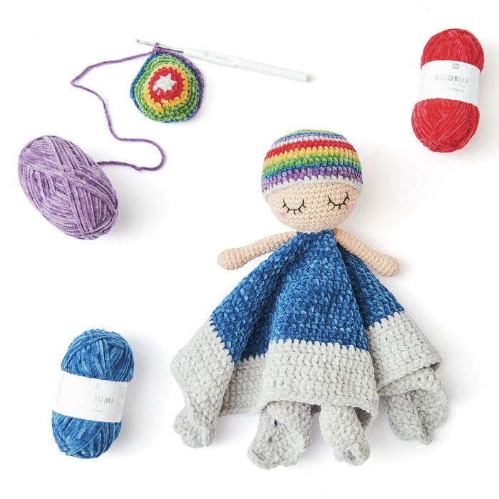 Rico Design The Lovely World of Ricorumi Nilli Nilli, Cotton Baby Blankies Crochet Book - 90102.01.00