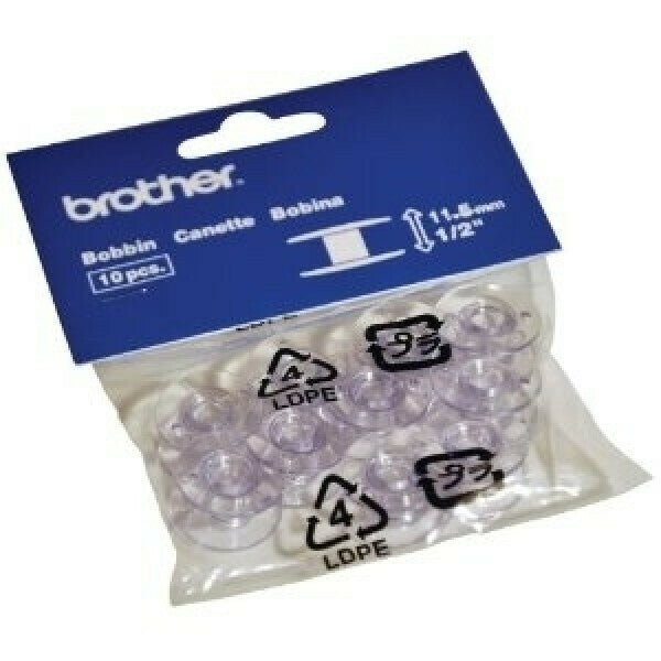 Brother Vertical Loading Bobbins 11.5mm Pack of 10 - XA5539-151