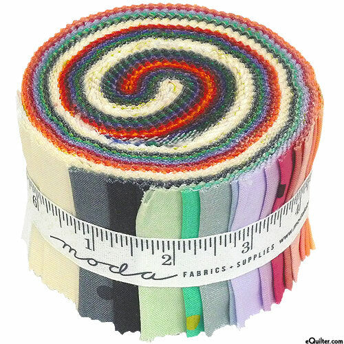 Moda Junior Jelly Roll Ombré Confetti Metallic (New Colors) 10807JJRMN