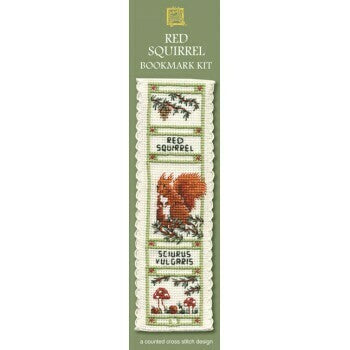 Textile Heritage Red Squirrel Bookmark Kit - BKRS