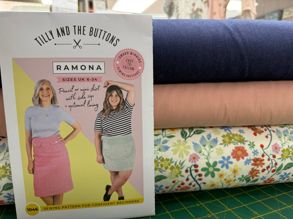 Tilly and The Buttons Printed Paper Pattern Ramona Skirt 1046