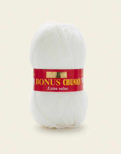 Hayfield Bonus Chunky Yarn 100g - White 0961