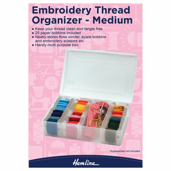 Hemline Embroidery Thread Organiser - Medium H3003.M