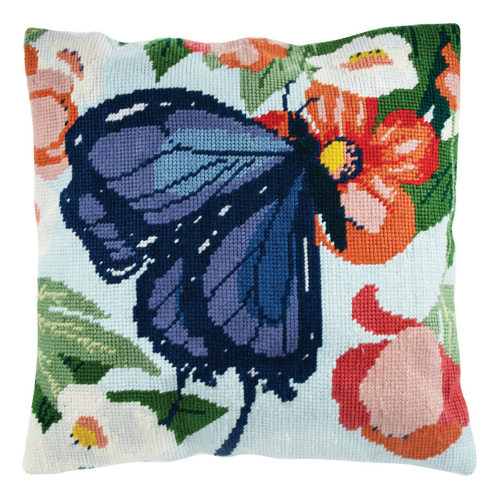 Trimits Half Stitch Tapestry Cushion Kit Butterfly - GCS141