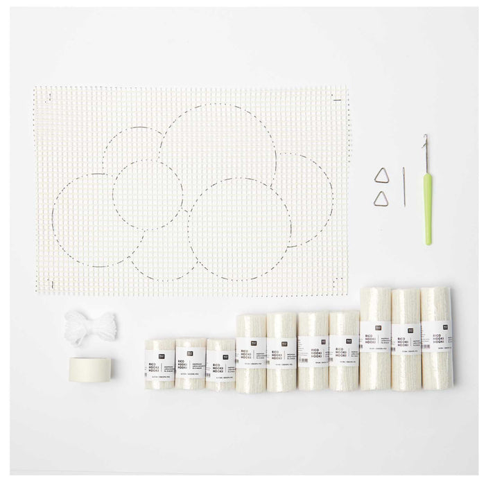 Rico Design Hooki Hooki Latch Hooking Kit Cloud 100395