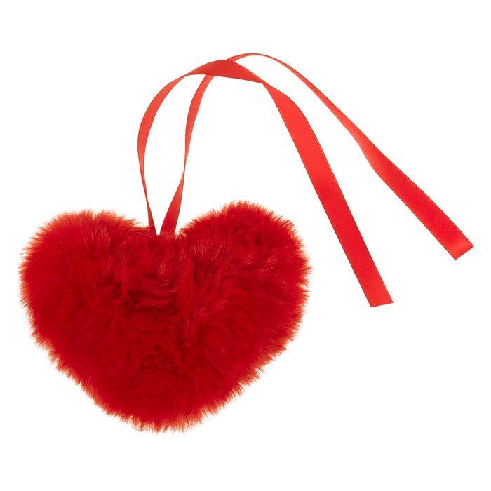 Trimits Heart Faux Fur Pom Pom 9cm - TTPOMH/09