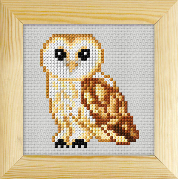 Orchidea Counted Cross Stitch Kit With Frame - Owl - art. 7727