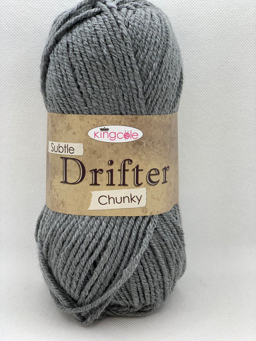 King Cole Subtle Drifter Chunky Yarn 100g - Slate 4667