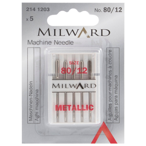 Milward Machine Needles - Metallic Medium 80/12 - 2141203