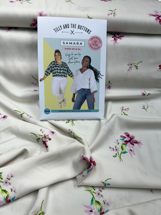 Tilly and The Buttons Printed Paper Pattern Samara Top 1049
