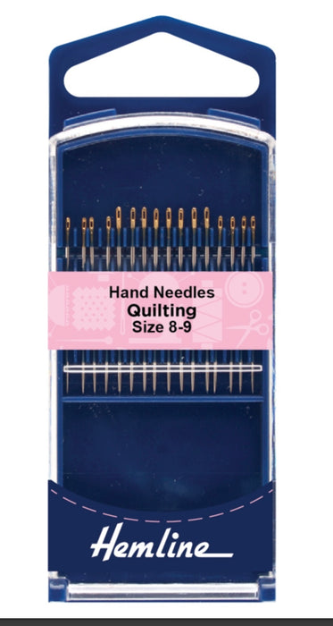 Hemline Premium Hand Needles Quilting Sizes 8-9 H282G.89
