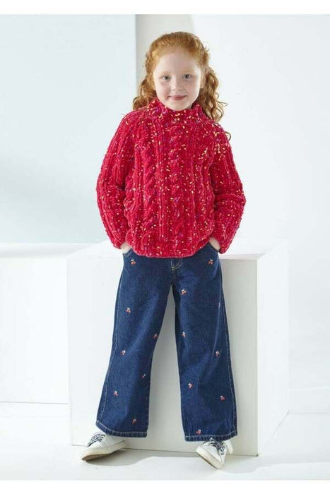 Knitting Pattern Child’s Sweaters in King Cole Yumtastic 6563