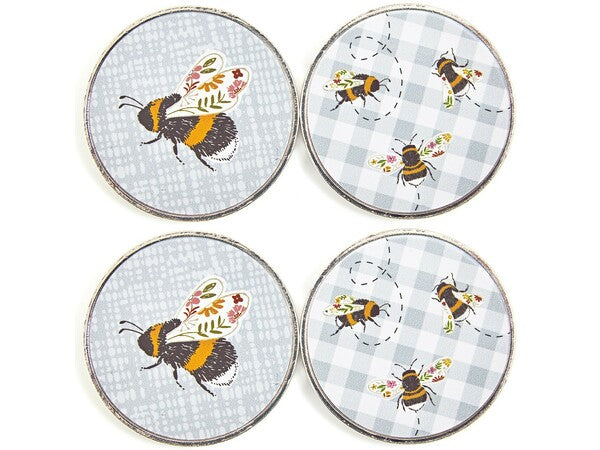 Fabric Weights Bees Set of 4 in Tin - ER907.4.3