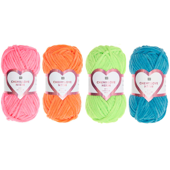 Rico Chenillove Neon Chunky Yarn 50g - 383383