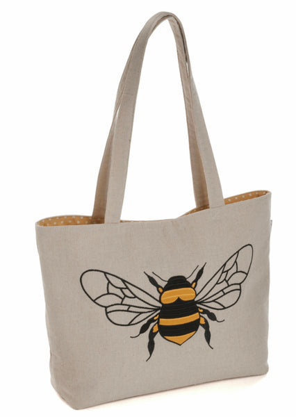Craft Bag Shoulder Tote Appliqué Linen Bee - HGTBMA\347