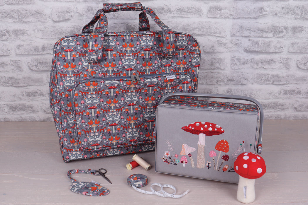 Hobby Gift Sewing Machine Bag Matt PVC Woodland Toadstool - MR4660/643